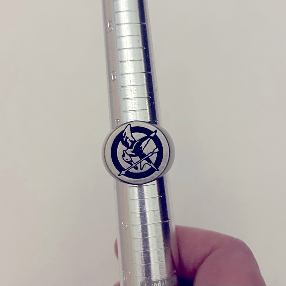 Silver Mockingjay Ring